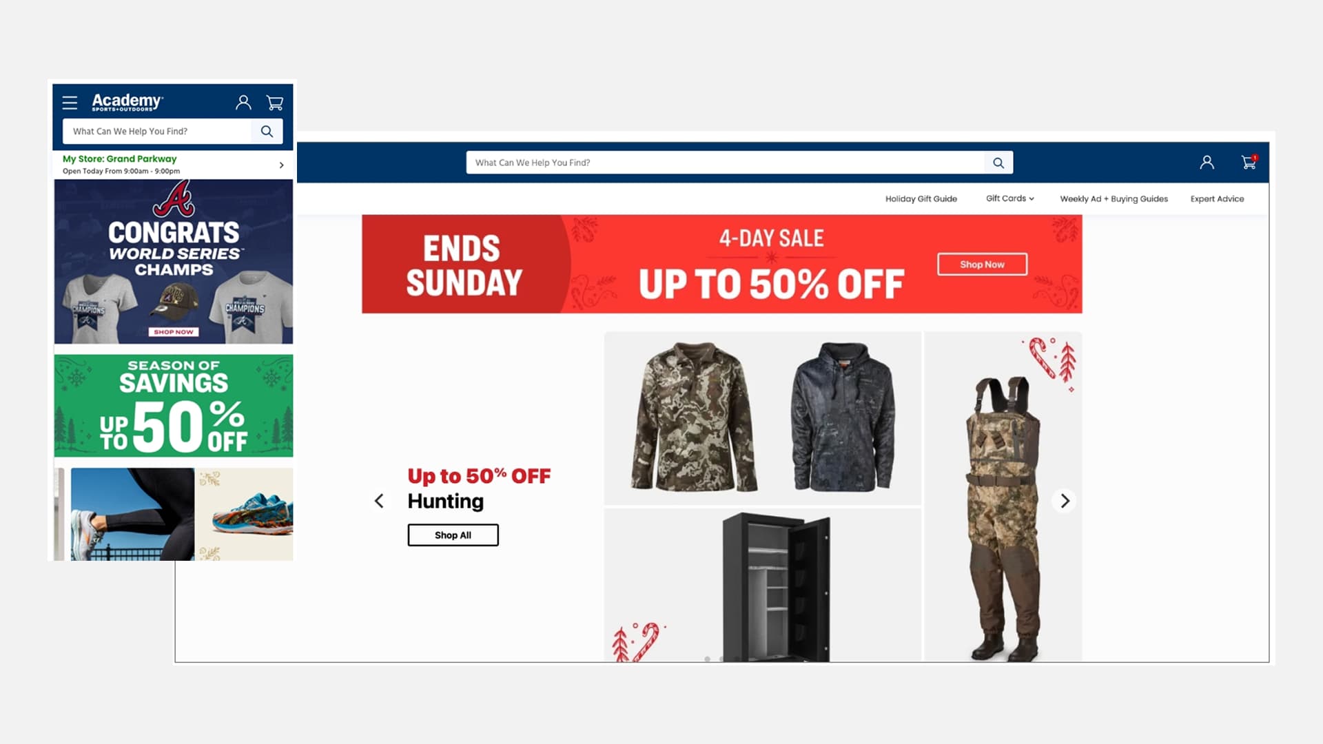 Legacy homepage design and components