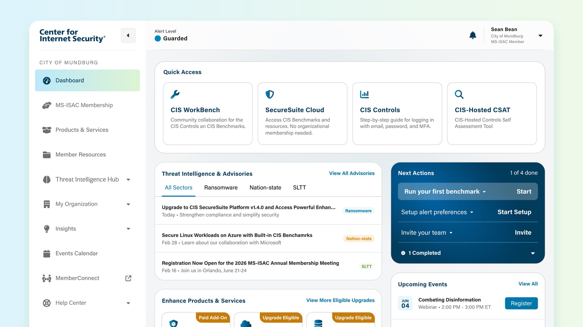CIS member portal cover